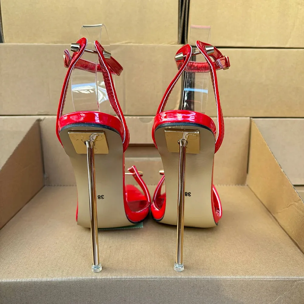 12cm Metal High Heels Stilettos Sexy Sandal Women Pumps