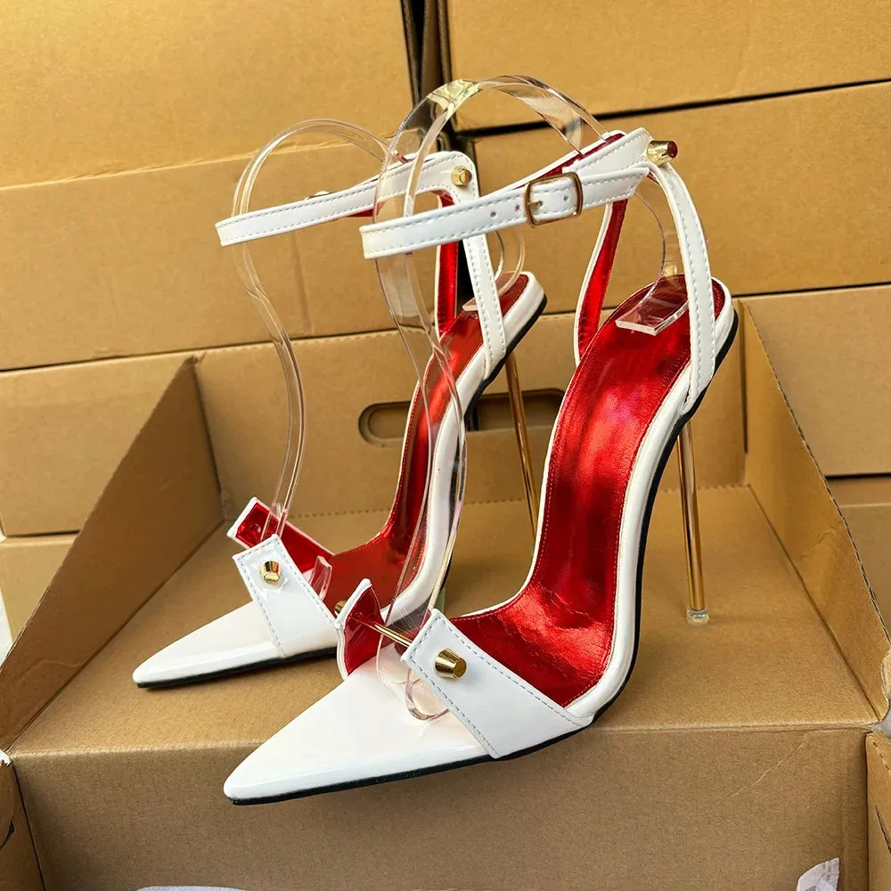 12cm Metal High Heels Stilettos Sexy Sandal Women Pumps
