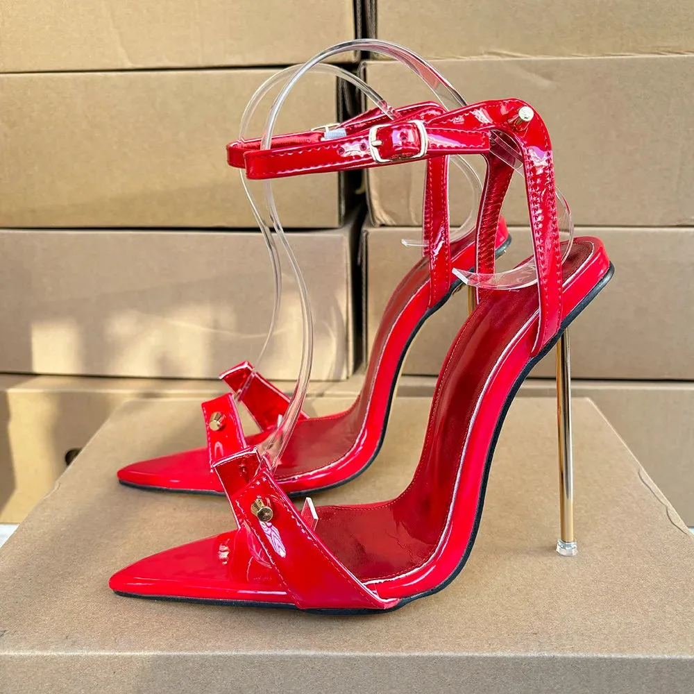 12cm Metal High Heels Stilettos Sexy Sandal Women Pumps