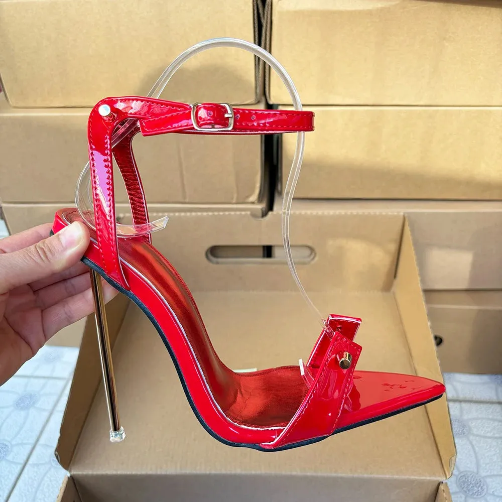 12cm Metal High Heels Stilettos Sexy Sandal Women Pumps