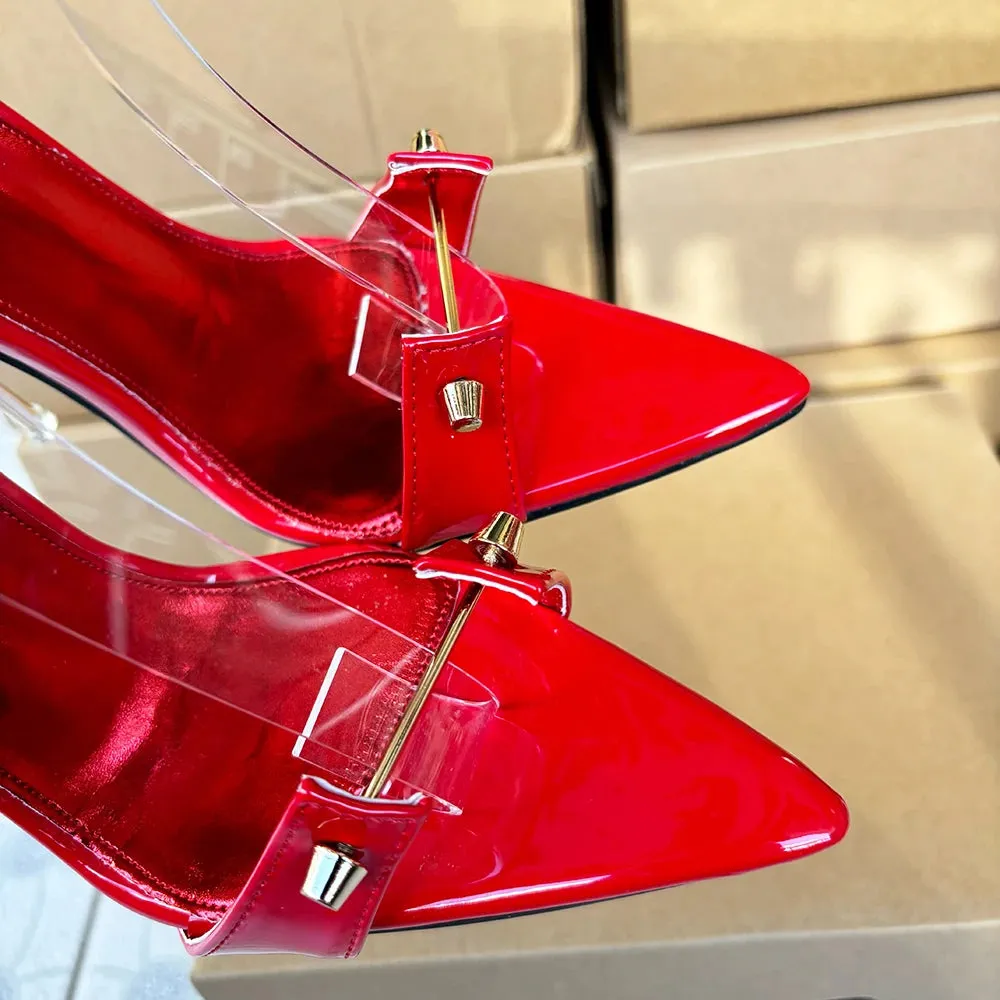 12cm Metal High Heels Stilettos Sexy Sandal Women Pumps