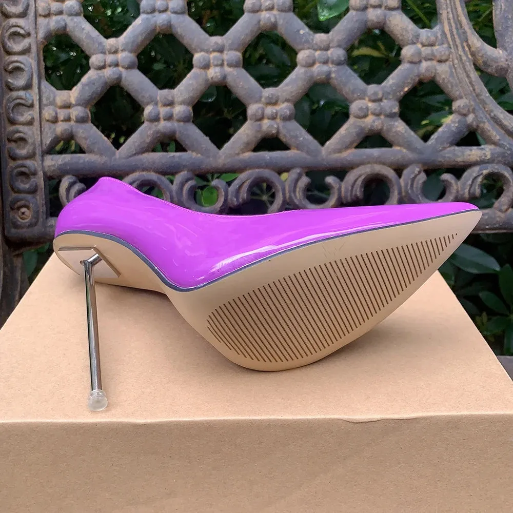 12cm Metal Pumps Stilettos High Heels