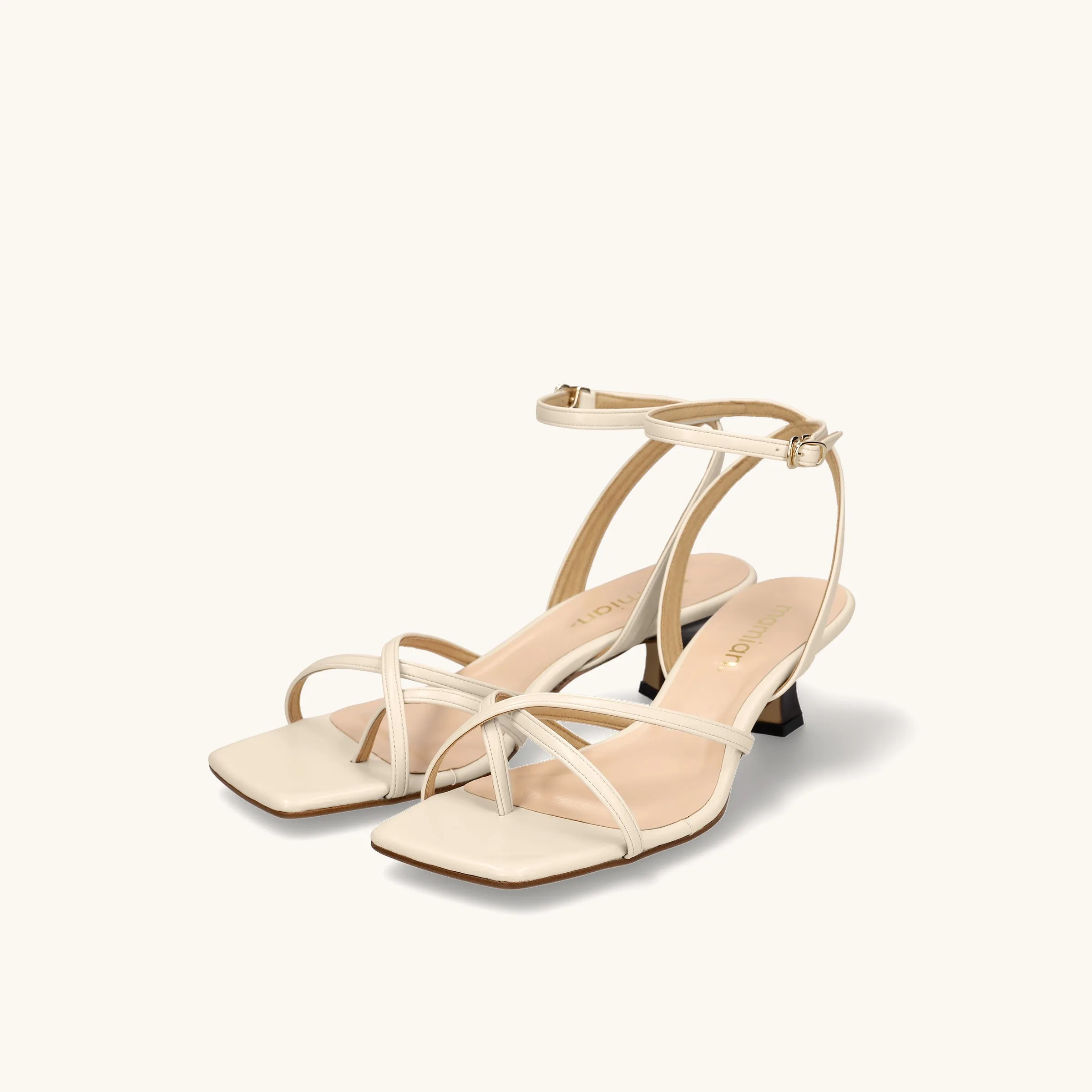 15% OFF: Multiple Strap Thong Sandals (m50001) Ivory