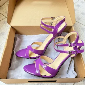 16CM Fashion Super High Heels Purple Sandals Sexy Pumps