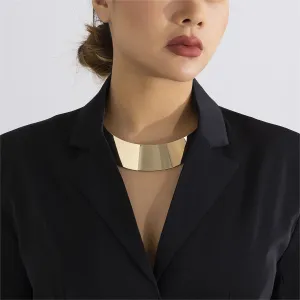 18K Gold-Plated Thick Choker Necklace