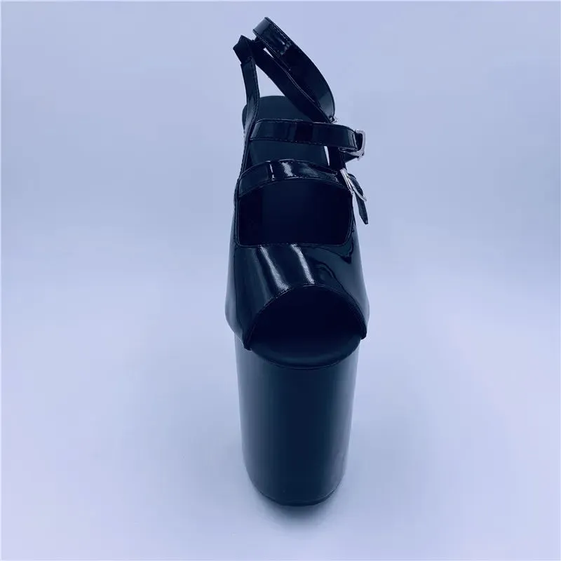 20 cm high heel sandals, sexy nightclub dancing shoes club with high heels
