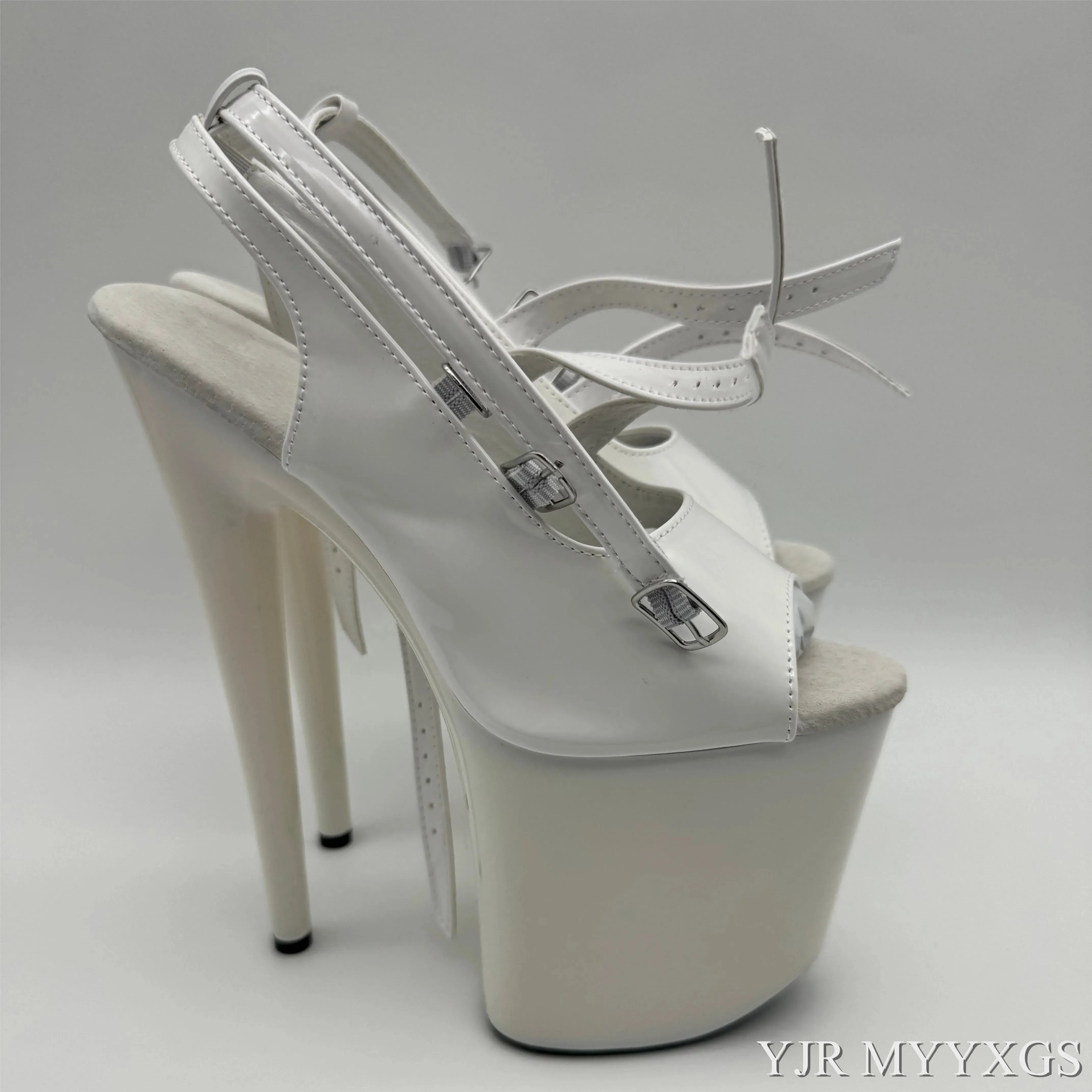 20 cm high heel sandals, sexy nightclub dancing shoes club with high heels