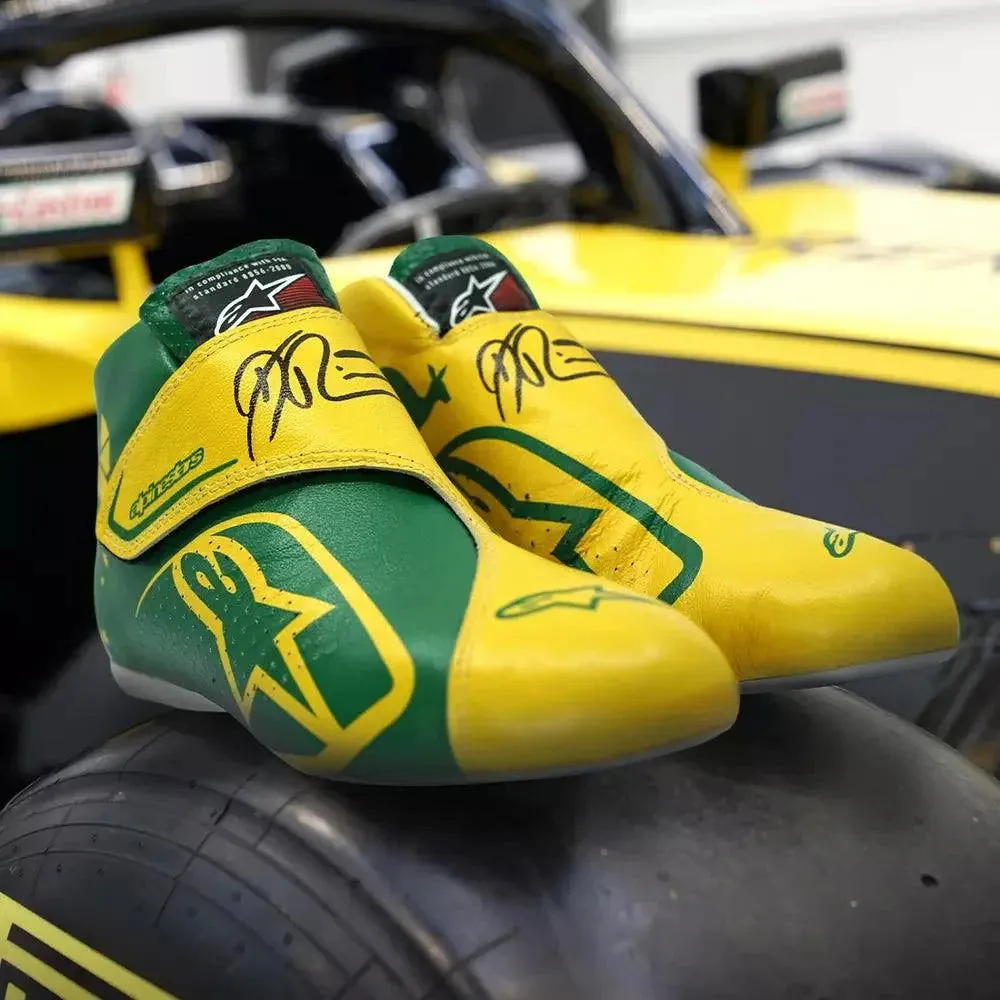 2019 DANIEL RICCIARDO RENAULT F1 RACE BOOTS - AUSTRALIAN GRAND PRIX