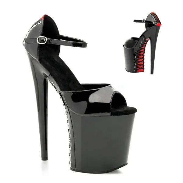 20CM/8inches PU Upper Fashion Sexy Exotic High Heel Platform Party Women Sandals