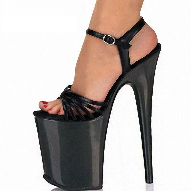 20CM/8inches PU Upper Fashion Sexy Exotic High Heel Platform Party Women Sandals