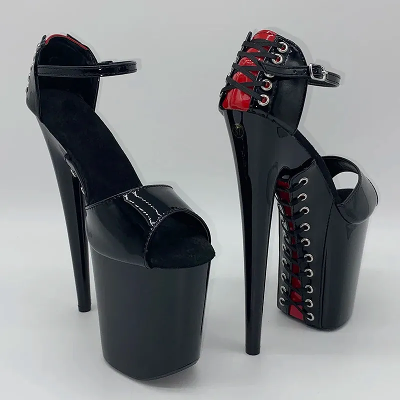 20CM/8inches PU Upper Fashion Sexy Exotic High Heel Platform Party Women Sandals