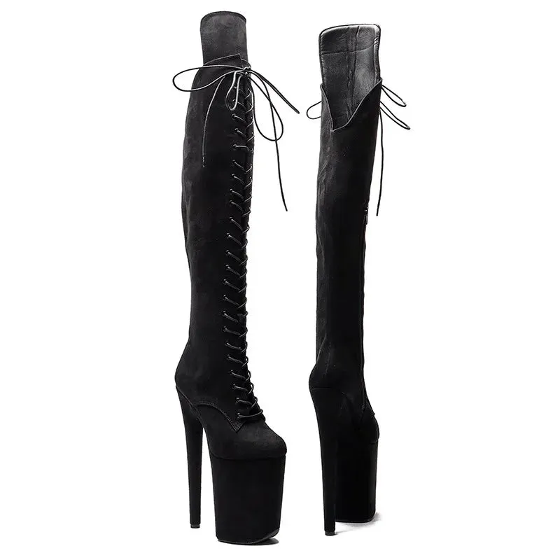23CM/9inches Suede Upper fashion lady small High Heel