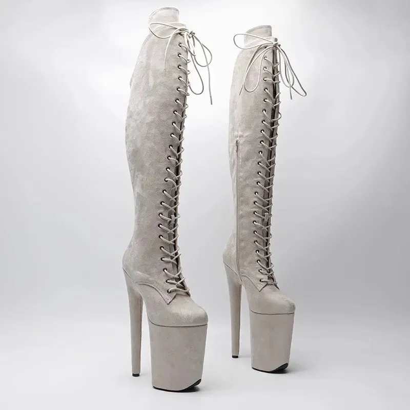 23CM/9inches Suede Upper fashion lady small High Heel