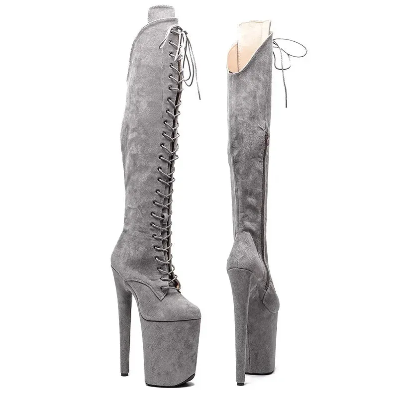 23CM/9inches Suede Upper fashion lady small High Heel