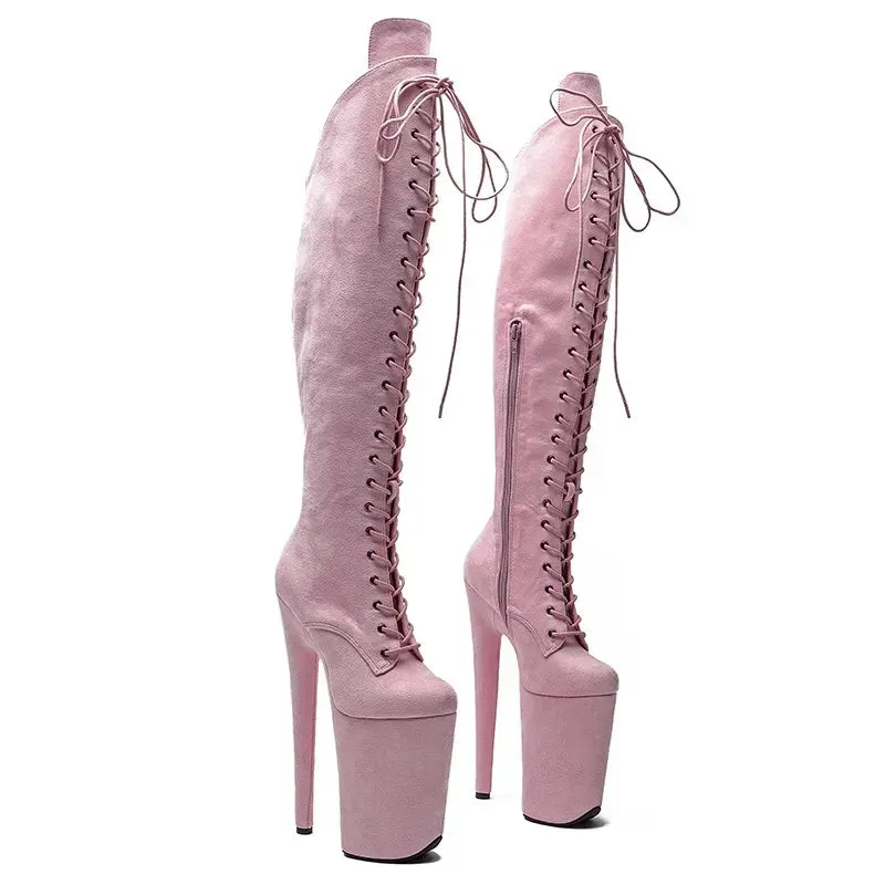 23CM/9inches Suede Upper fashion lady small High Heel