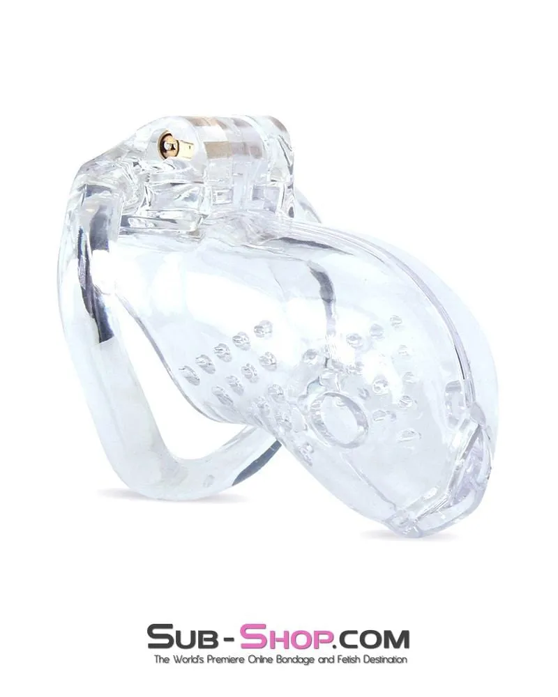 3731M      Just the Tip Clear Cock Tease High Security Chastity Cock Lock - MEGA Deal