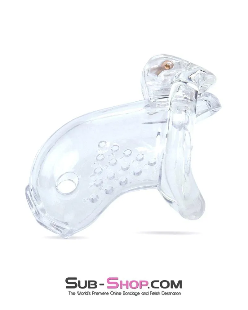 3731M      Just the Tip Clear Cock Tease High Security Chastity Cock Lock - MEGA Deal