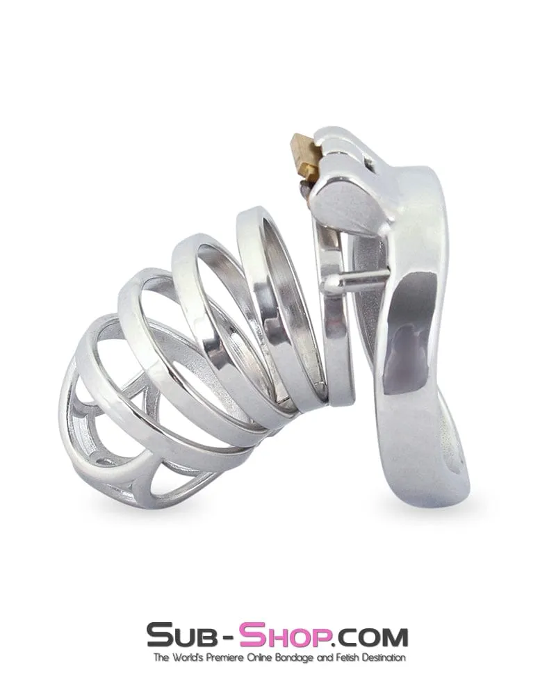 4452M      Rhombic Bend Cock Ring Male Chastity Cock Cage
