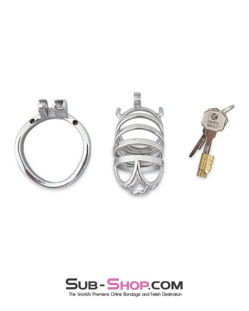 4452M      Rhombic Bend Cock Ring Male Chastity Cock Cage