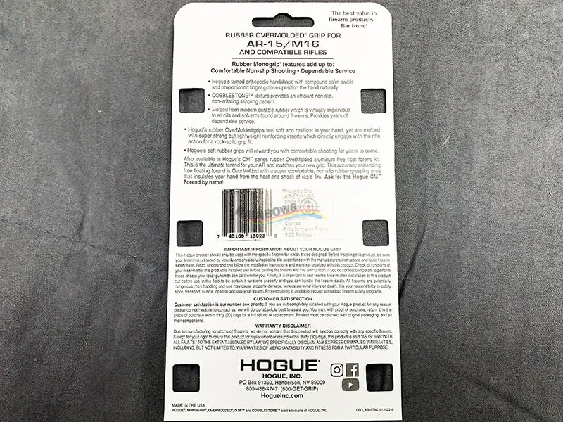 50% off - Hogue Tail Mono Grip For AR15 / M16 / M4 Series (Tan)