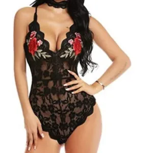 ADOME Women Lingerie One Piece Babydoll Bodysuit