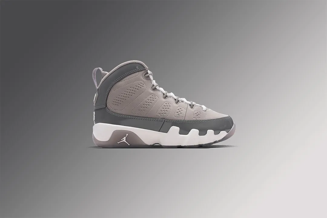 Air Jordan 9 Retro 'Cool Grey' (GS) - Medium Grey/Cool Grey/White