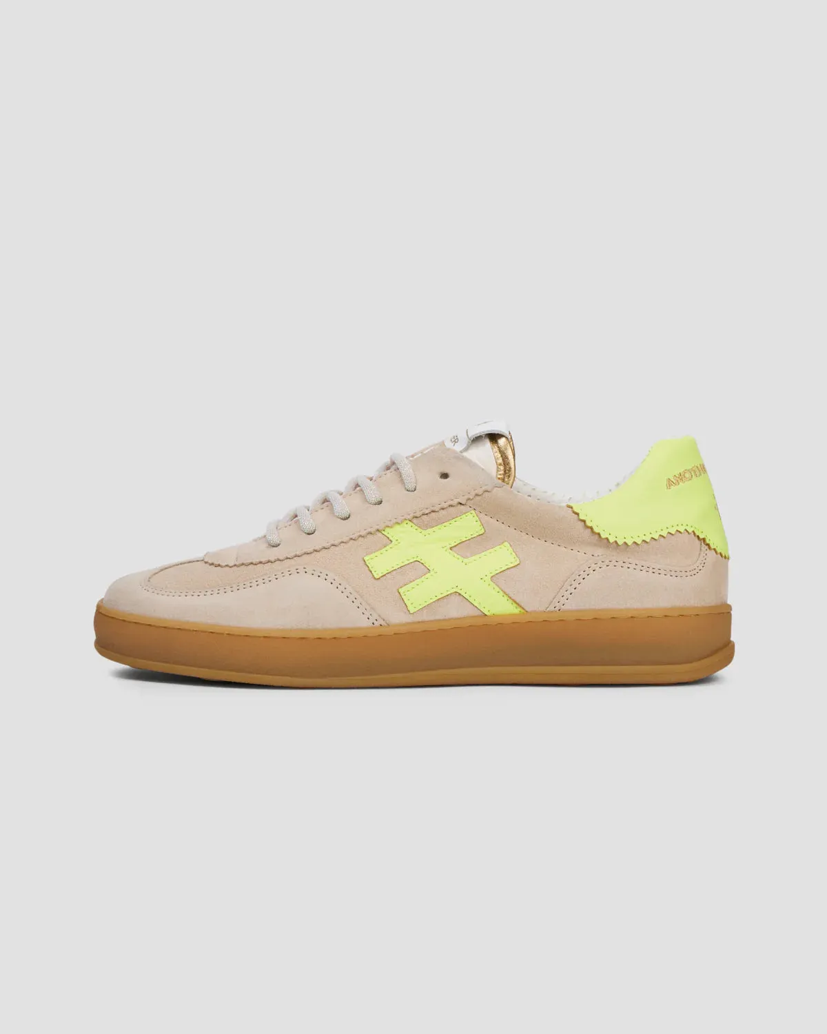 Another Trend Iconic Beige/Yellow Lace-up Trainers