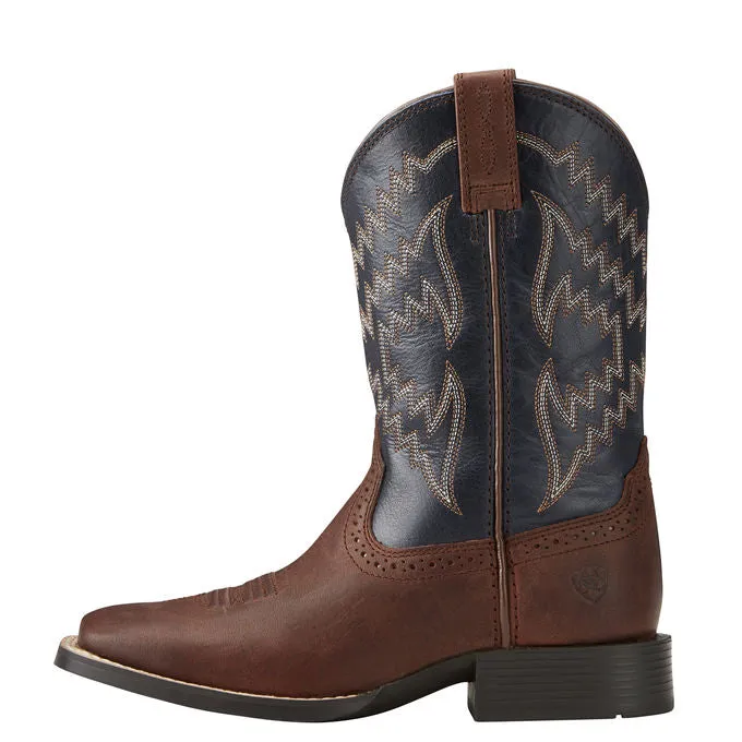 Ariat Kids Tycoon Boot - Brazen Brown/Arizona Sky