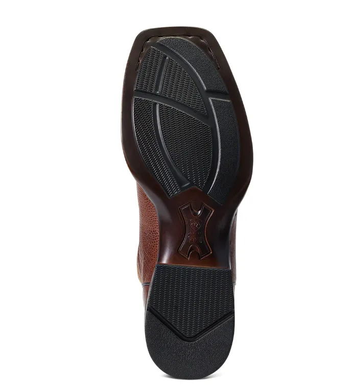 Ariat men's Night Life Ultra - Antique Tabac Smooth Quill Ostrich/Sorrell Brown
