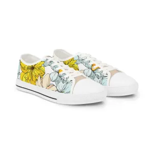 Artistic Floral Collection Low Top Sneakers for Creative Souls by Margo Makaroff with Personalization
