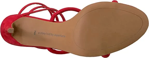 Avec Les Filles Women's JOIA Heeled Sandal, Rouge, 6.5 Medium US