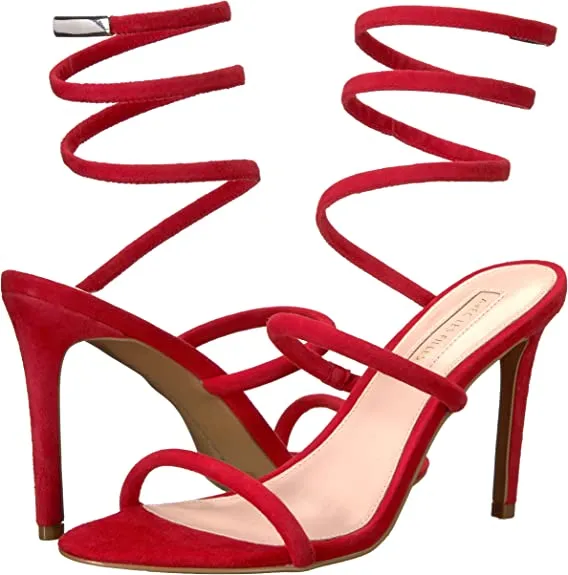 Avec Les Filles Women's JOIA Heeled Sandal, Rouge, 7.5 Medium US