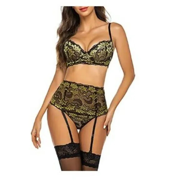 Avidlove Women's Lingerie Lace Babydoll Underwire