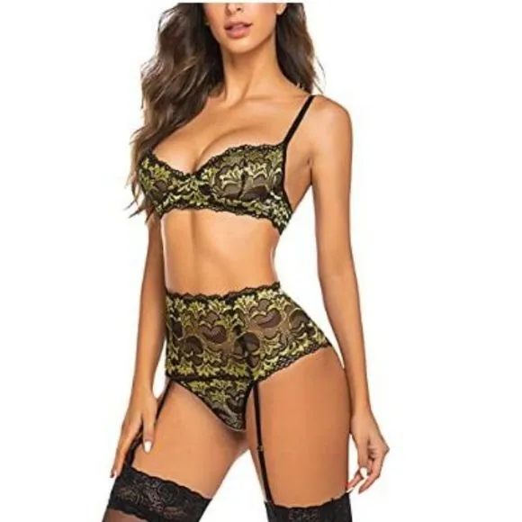 Avidlove Women's Lingerie Lace Babydoll Underwire