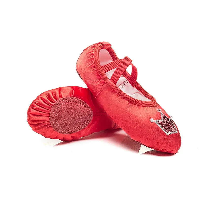 Baby child satin ballet shoes