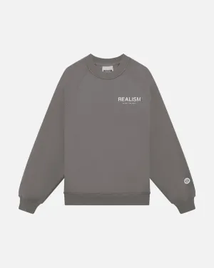 BACK LOGO CREWNECK COOL GREY