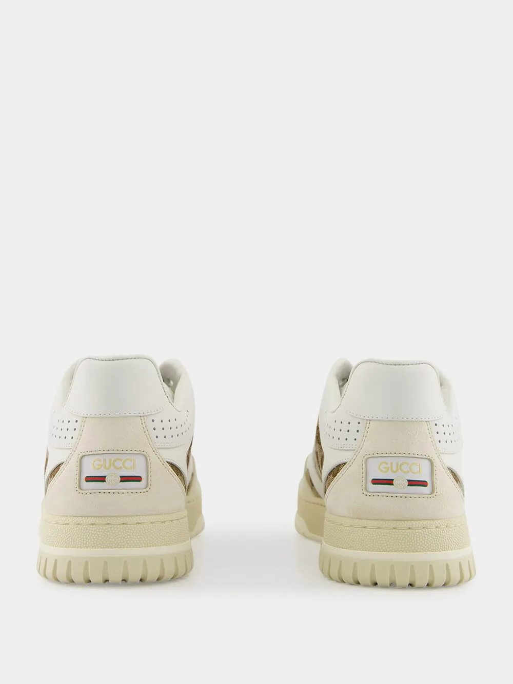 Beige GG Re-Web Sneakers