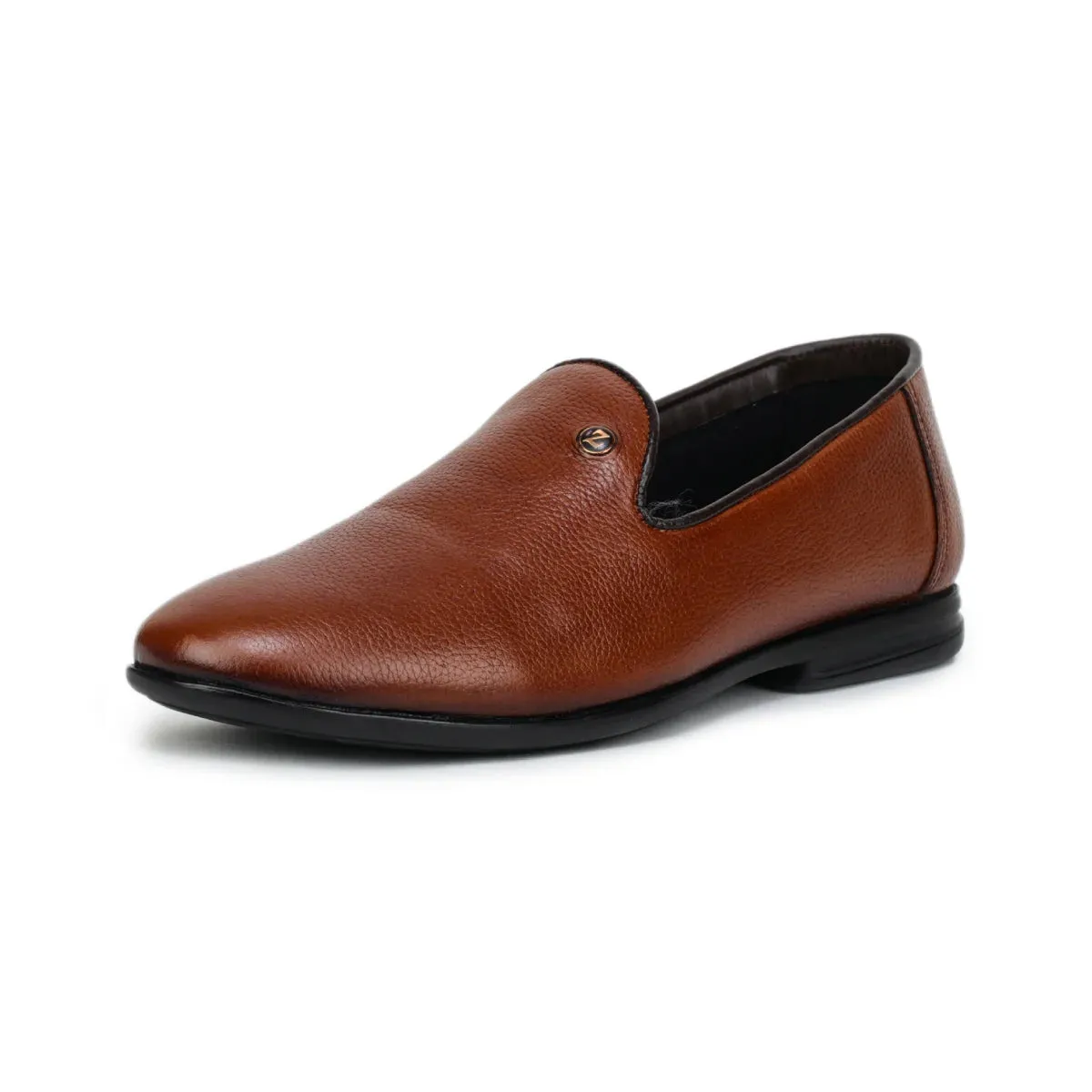 Black Formal Slip-On Shoes 1746 | Leather Loafers for Men