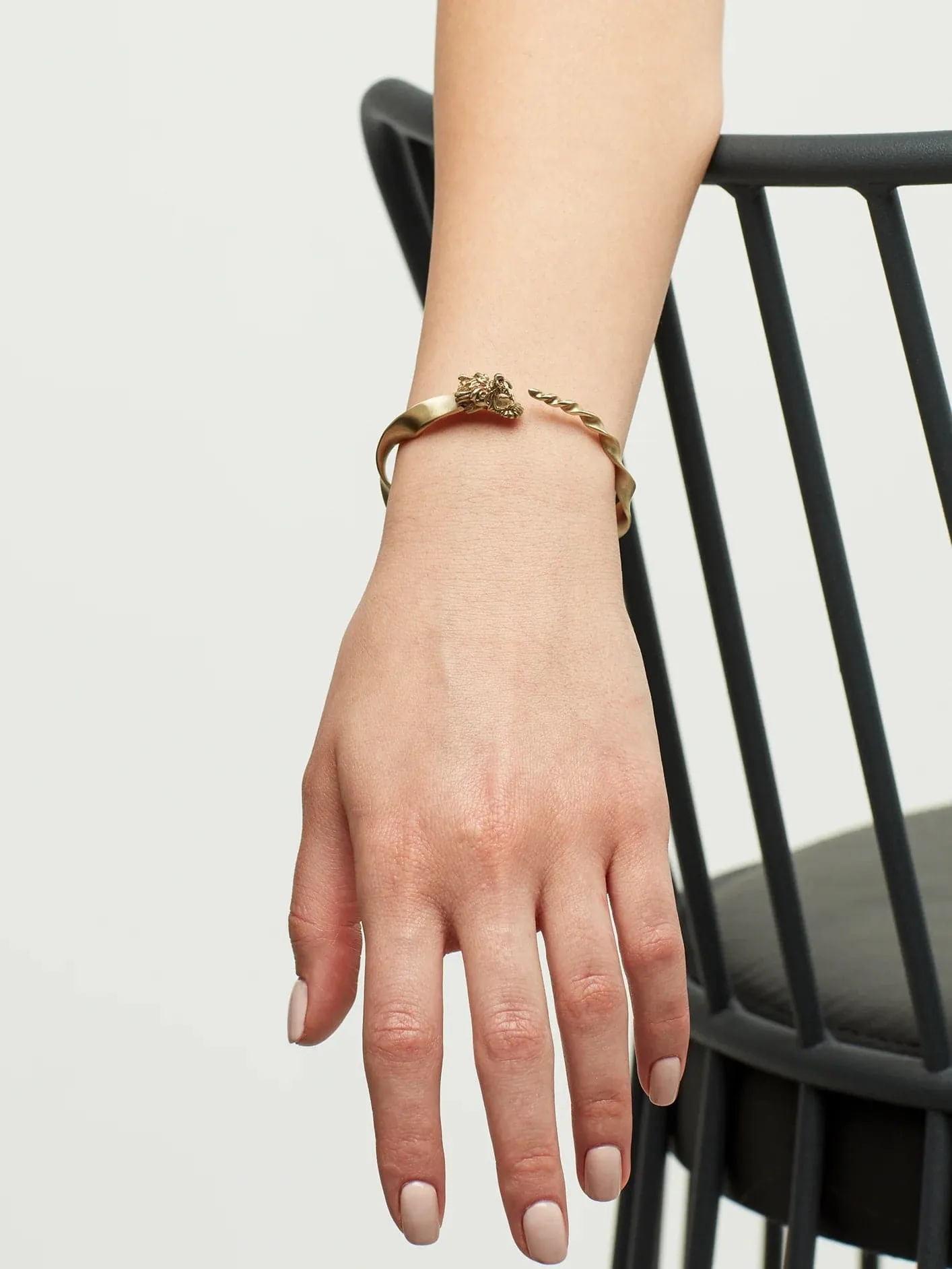 Bold  Dragon Burma Bracelet - Gold