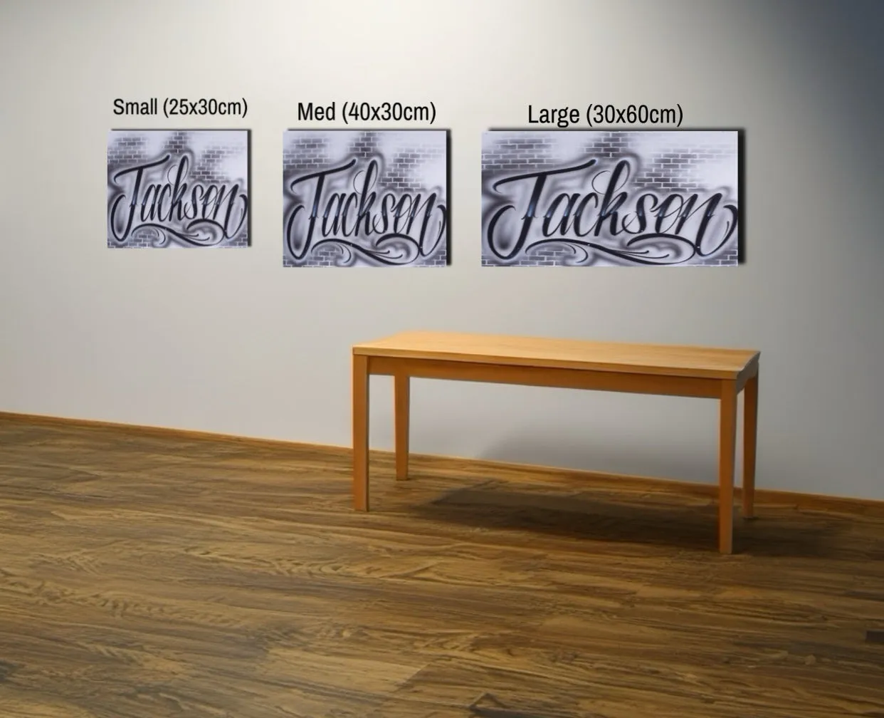 Brick Wall Script Style Canvas (18)
