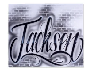 Brick Wall Script Style Canvas (18)
