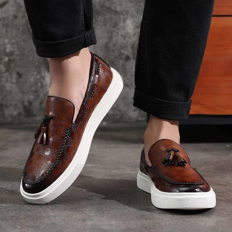 British Korean Tassel Sneakers- Versatile Men Sneakers, Casual