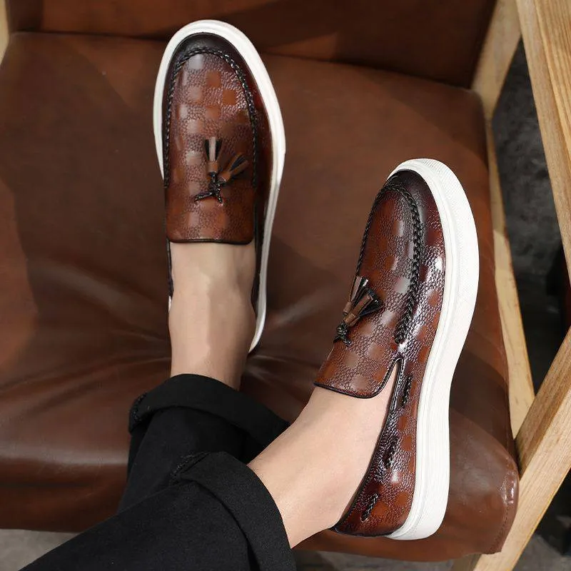 British Korean Tassel Sneakers- Versatile Men Sneakers, Casual