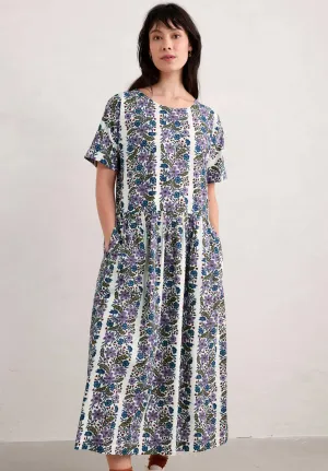 BROUSE DRESS - ETCHED BLOOM CHALK