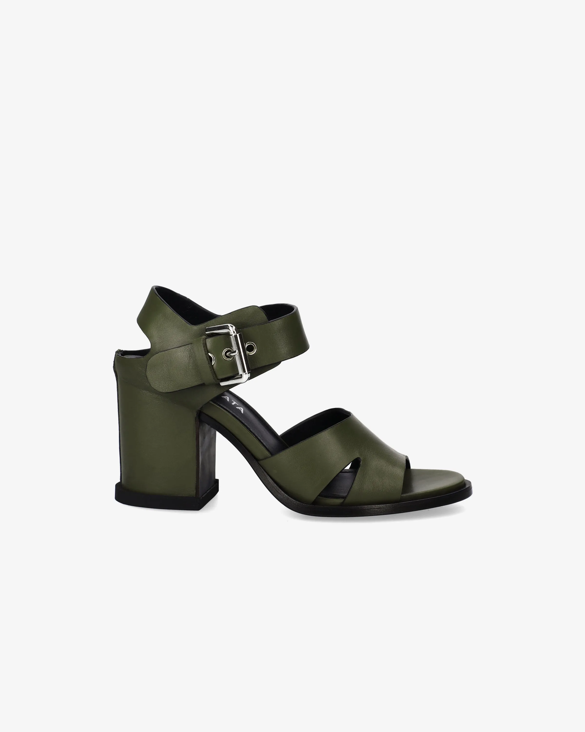 Calf Sandal with Recessed Heel