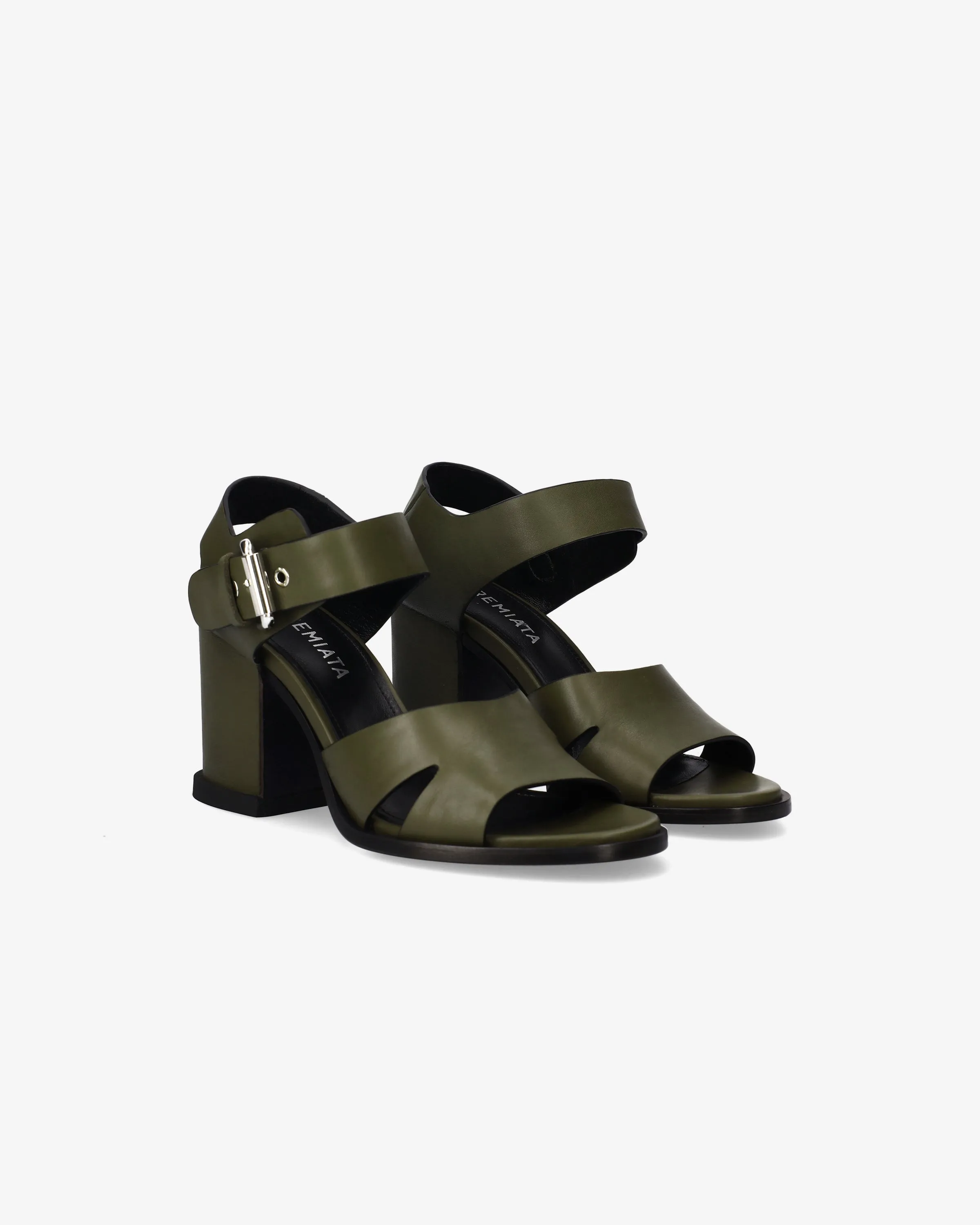 Calf Sandal with Recessed Heel