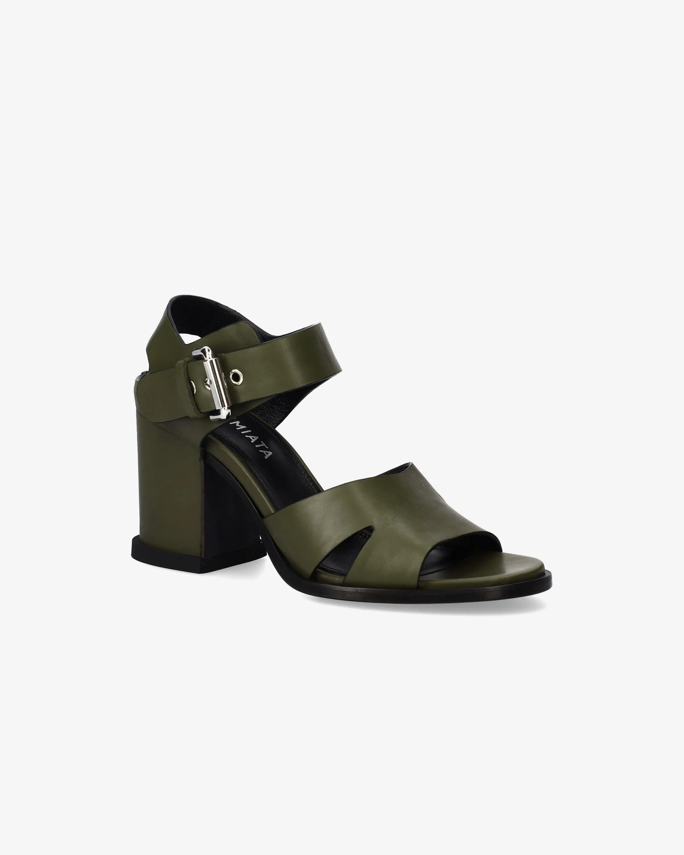 Calf Sandal with Recessed Heel
