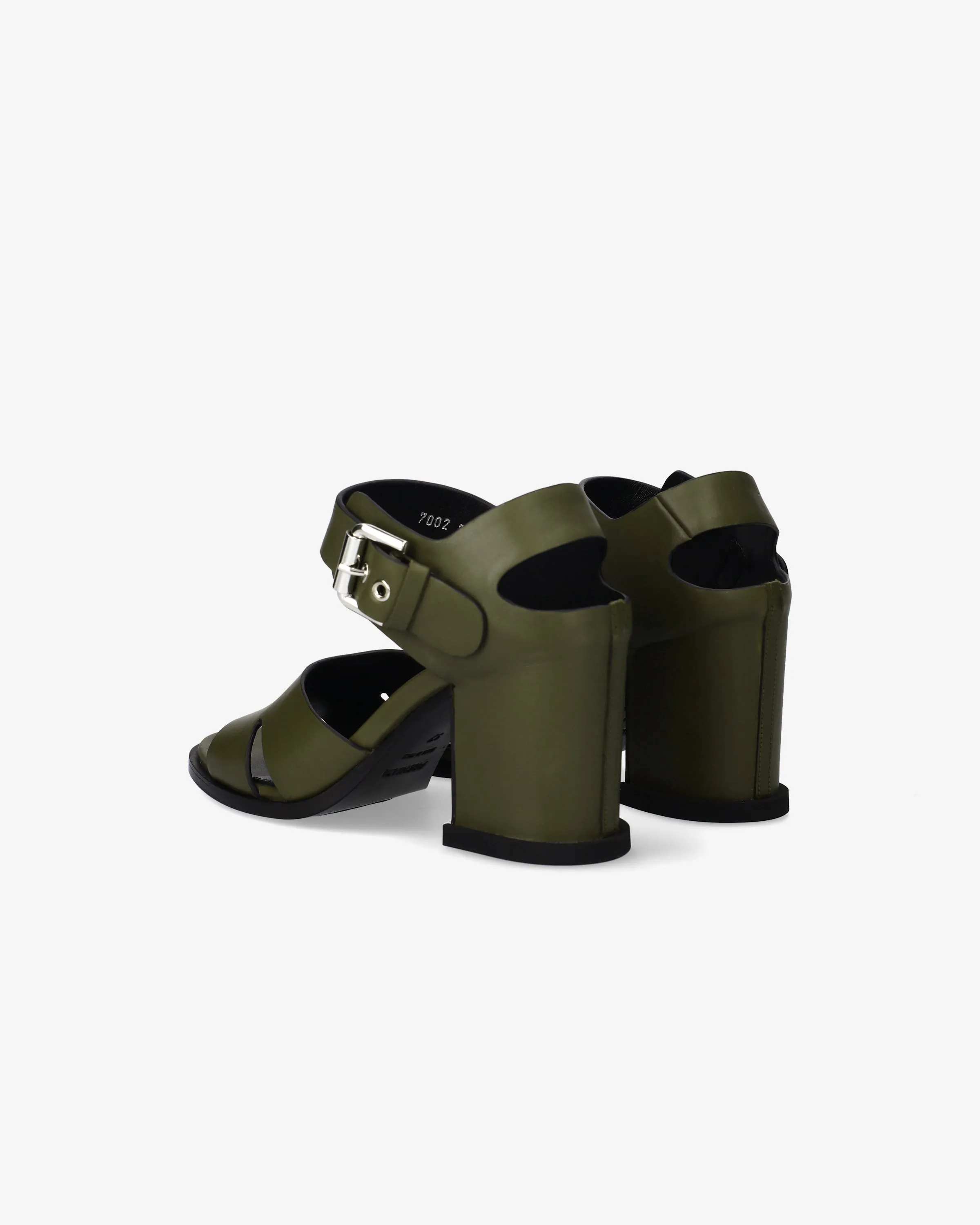 Calf Sandal with Recessed Heel