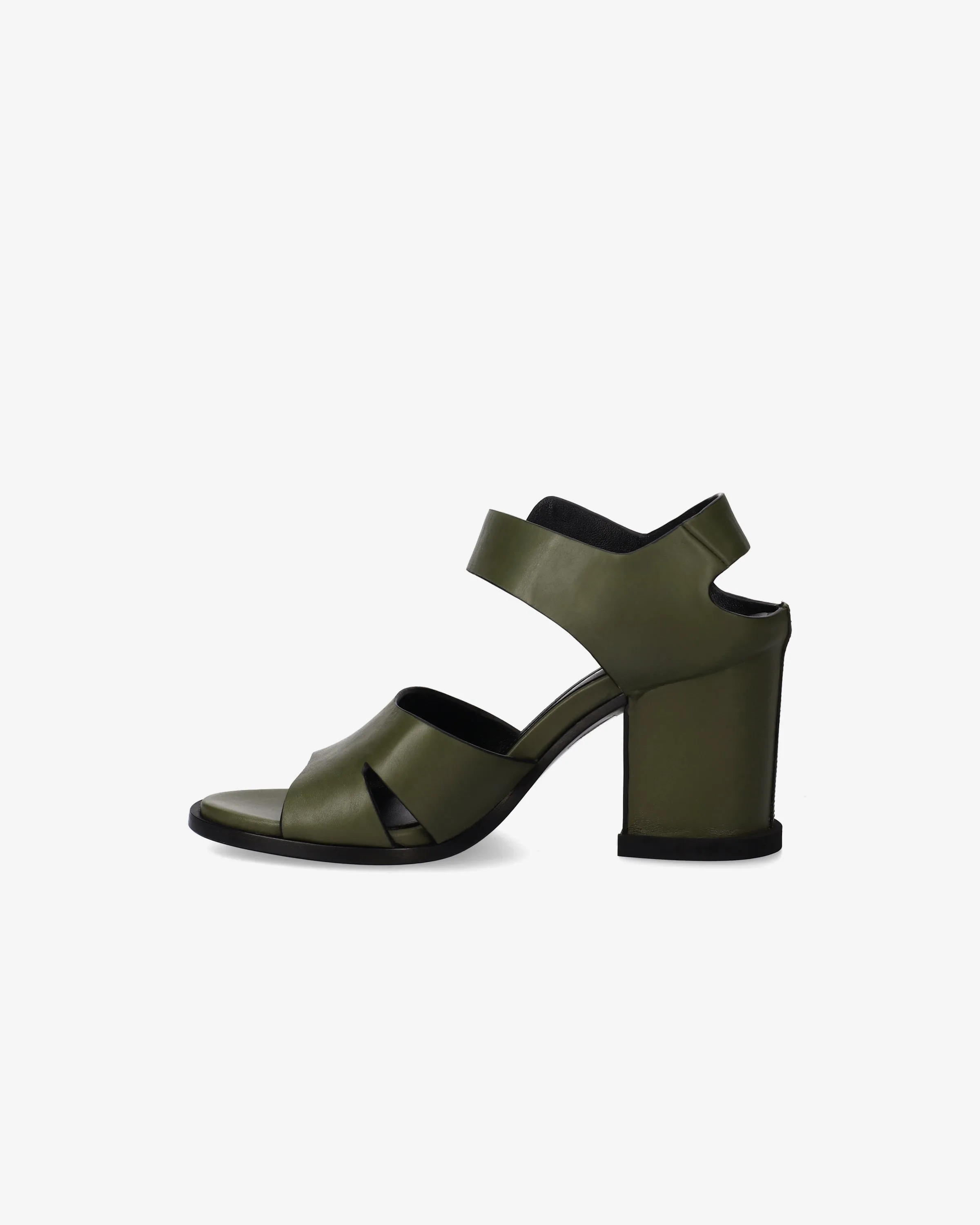 Calf Sandal with Recessed Heel