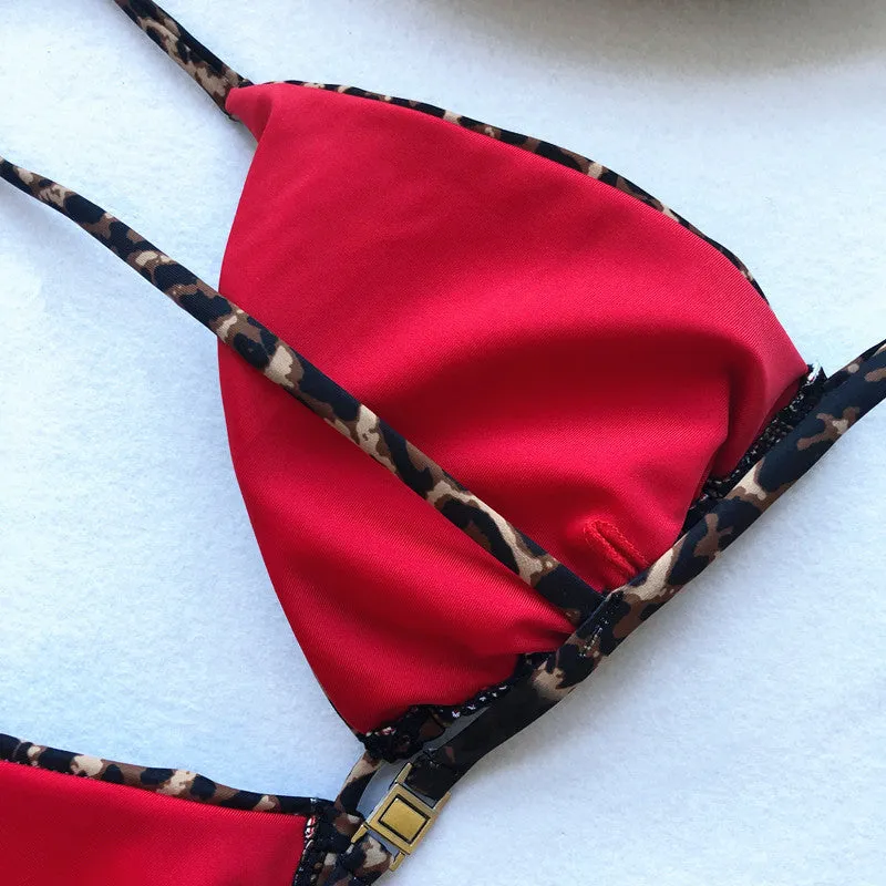 CAROL B. Leopard Micro Thong Bikini